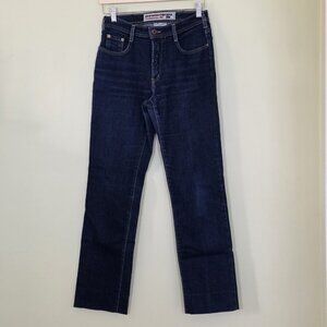 VTG Parasuco Extreme Fit Jeans Women 29/34" Navy Stretch 8102D Y2K Grunge HEMMED